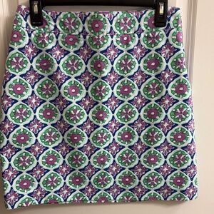 Talbots Pink and Green Pencil Skirt Mini Resort Wear